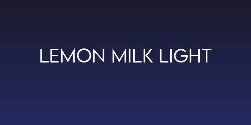 LEMON MILK Light Social Header