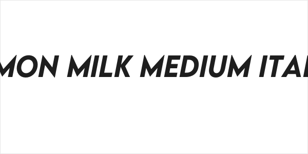 LEMON MILK Medium Italic Logo