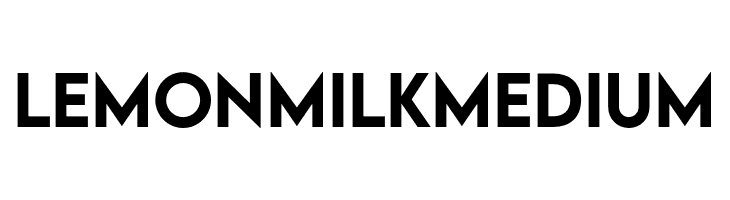 LEMON MILK Medium Font