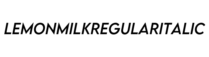 LEMON MILK Regular Italic  baixar fontes gratis
