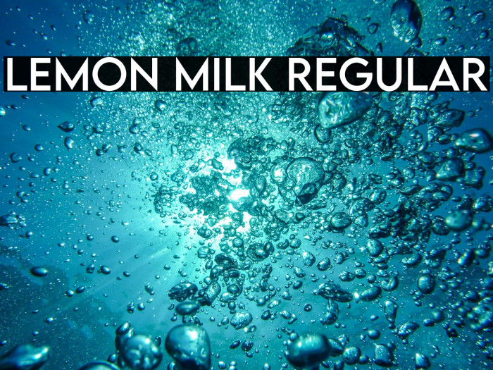 LEMON MILK Regular Example 1