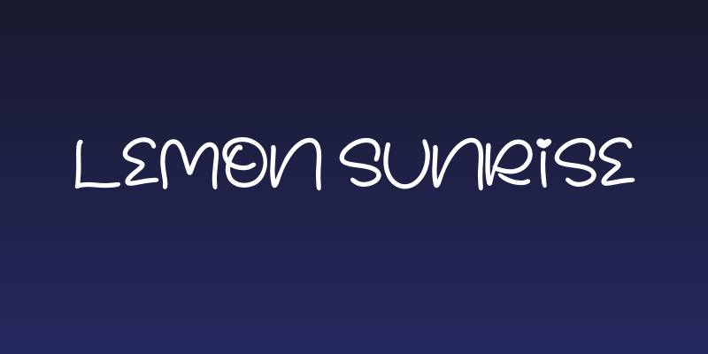 LEMON SUNRISE Social Header
