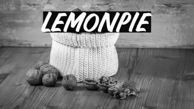 LEMONPIE Font examples
