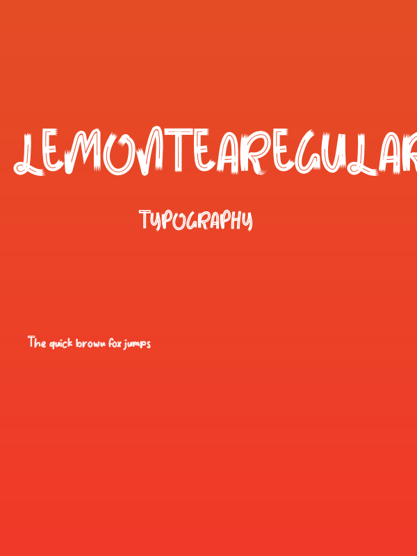 LEMONTEARegular Poster