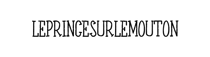 LEPRINCESURLEMOUTON  Frei Schriftart Herunterladen