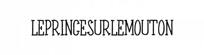 LEPRINCESURLEMOUTON  नि: शुल्क फ़ॉन्ट्स डाउनलोड