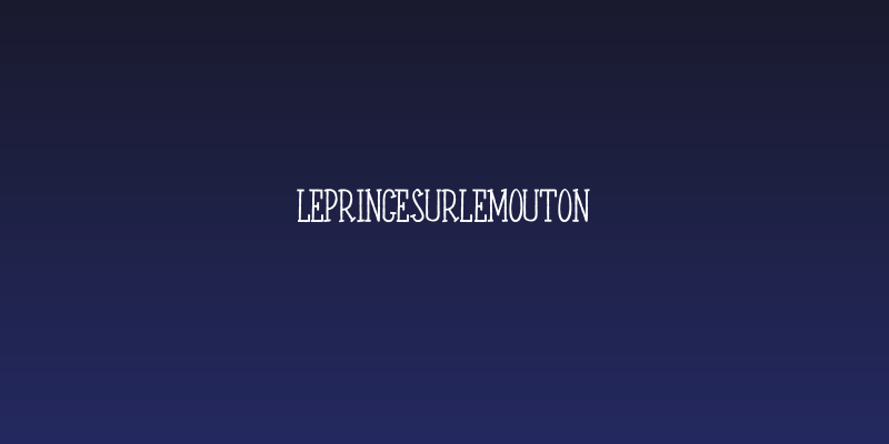 LEPRINCESURLEMOUTON Social Header