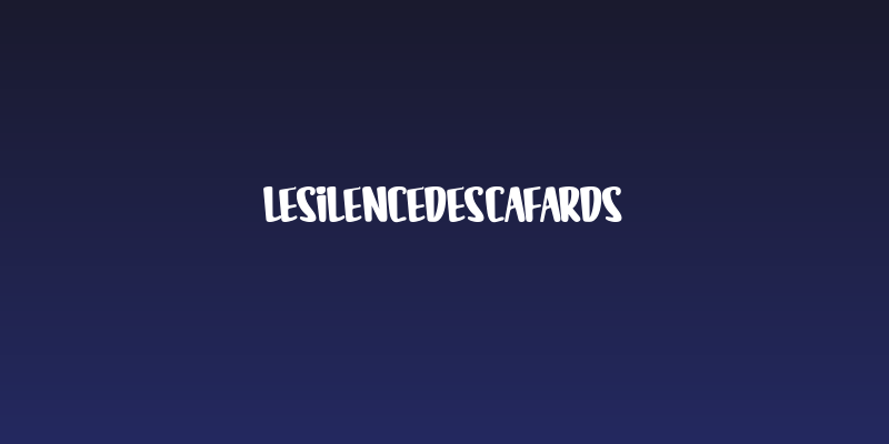 LESILENCEDESCAFARDS Social Header