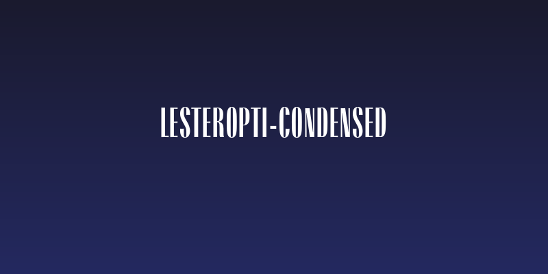 LESterOpti-Condensed Social Header