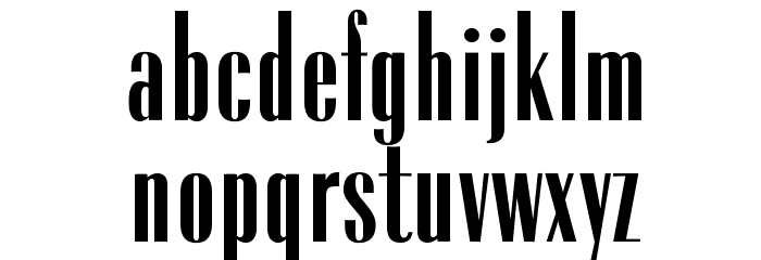 LESterOpti-Condensed Font LOWERCASE