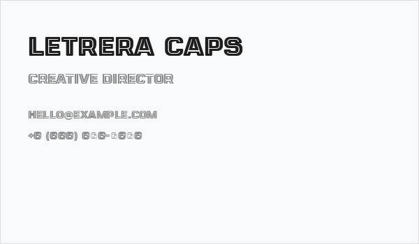 LETRERA CAPS Business Card