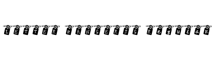 LETTER HANGER_JG Regular  Free Fonts Download