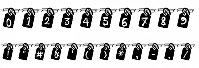 LETTER HANGER_JG Regular Font OTHER CHARS