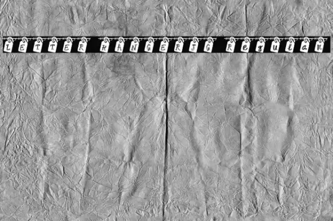 LETTER HANGER_JG Regular Font examples