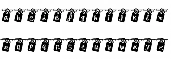 LETTER HANGER_JG Regular Caratteri MINUSCOLO