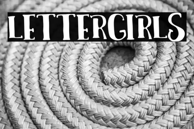 LETTERGIRLS Font examples