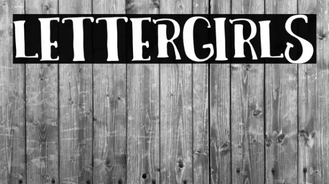 LETTERGIRLS Font examples