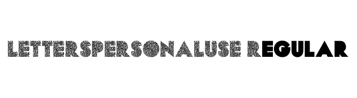 LETTERSPERSONALUSE-Regular  नि: शुल्क फ़ॉन्ट्स डाउनलोड