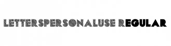 LETTERSPERSONALUSE-Regular  नि: शुल्क फ़ॉन्ट्स डाउनलोड