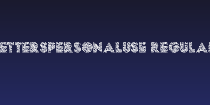 LETTERSPERSONALUSE-Regular Social Header