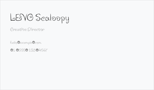 LEVO Scaloopy Business Card