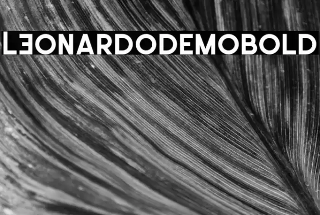 LEonardoDemoBold Font examples