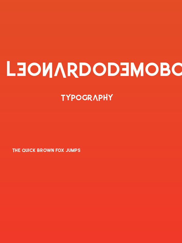 LEonardoDemoBold Poster