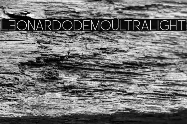 LEonardoDemoUltralight Font examples