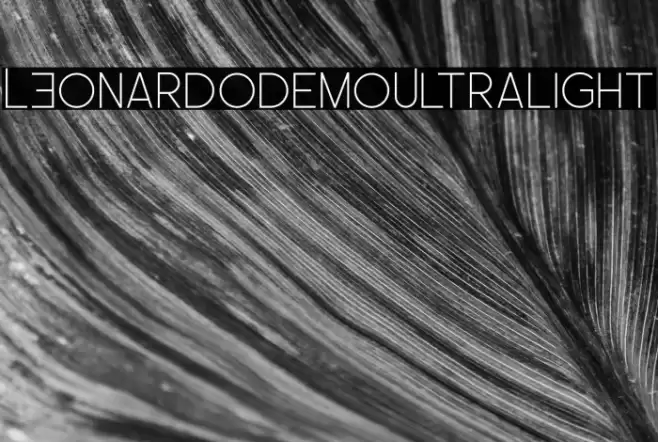 LEonardoDemoUltralight Font examples