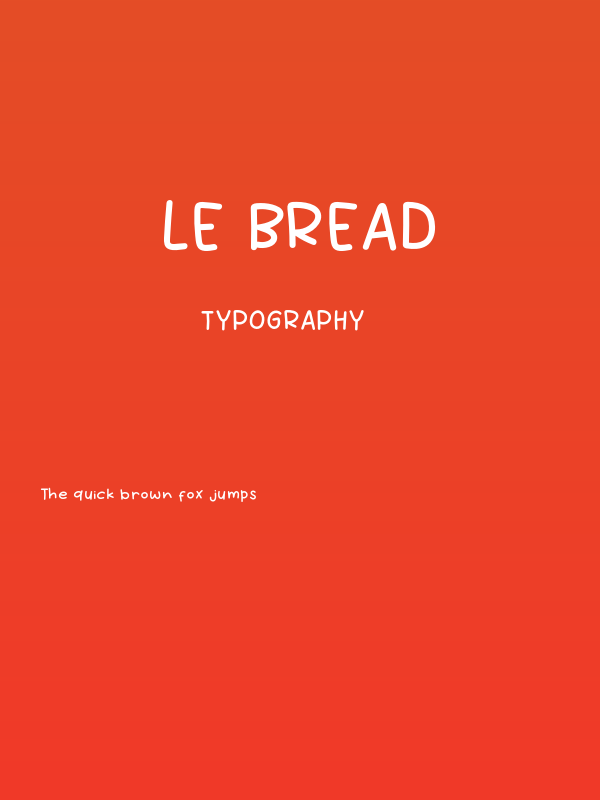 Le Bread Poster
