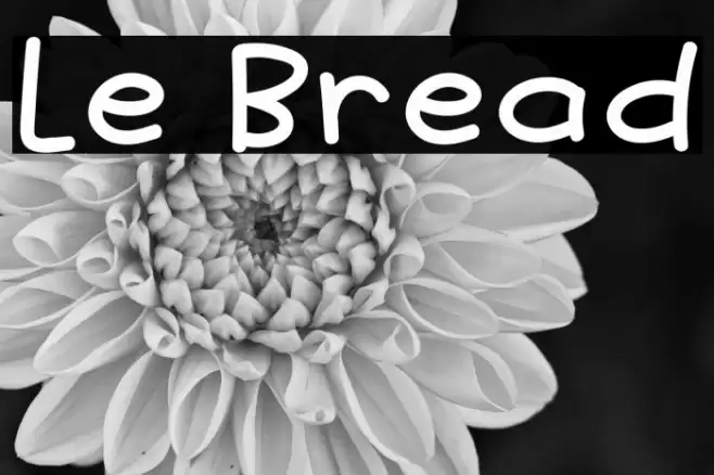 Le Bread Font examples