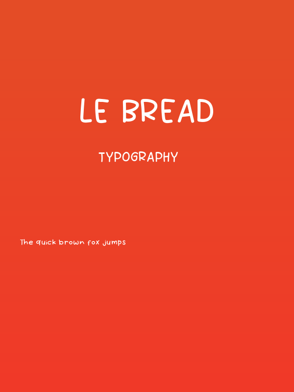 Le Bread Poster