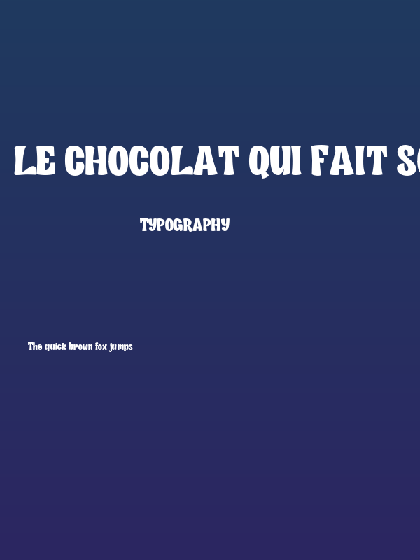 Le Chocolat Qui Fait Sourire Poster
