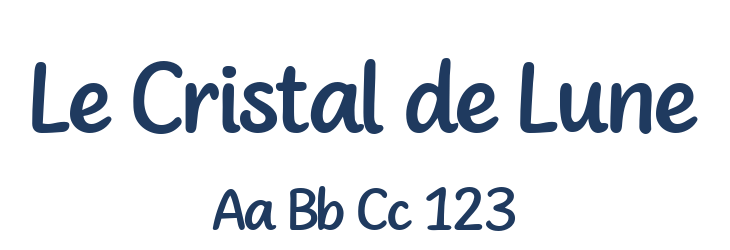 Le Cristal de Lune Font Preview