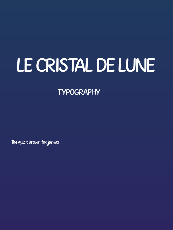Le Cristal de Lune Poster