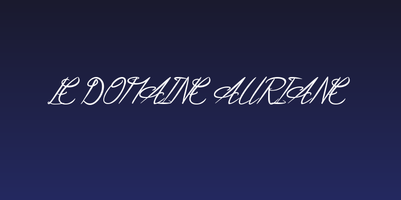 Le Domaine Auriane Social Header