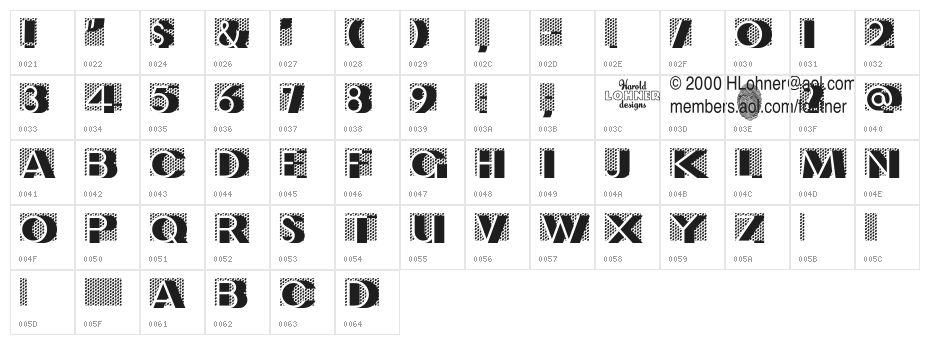 Le Film Classic Character Map