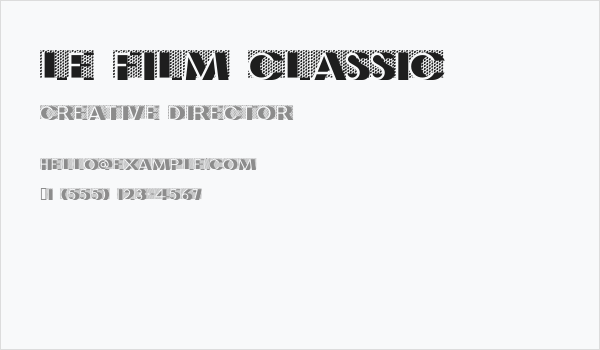 Le Film Classic Business Card
