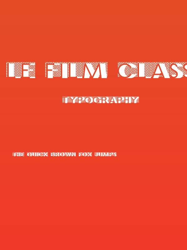 Le Film Classic Poster