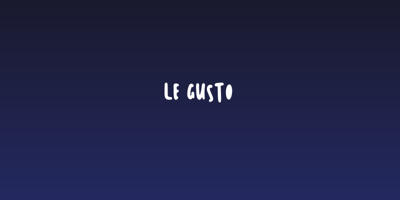 Le Gusto Social Header