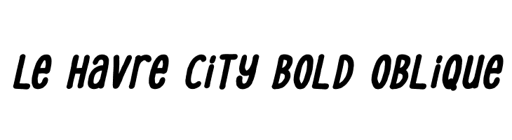 Le Havre City Bold Oblique  لخطوط تنزيل
