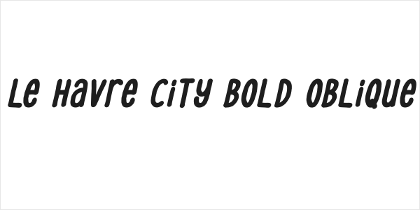 Le Havre City Bold Oblique Logo