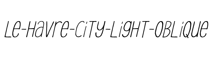 Le-Havre-City-Light-Oblique  Fuentes Gratis Descargar