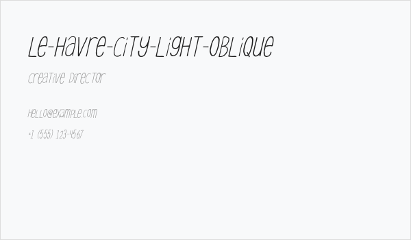 Le-Havre-City-Light-Oblique Business Card