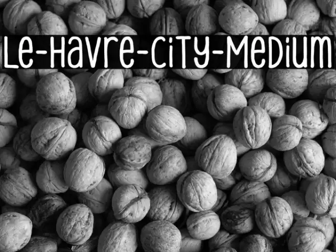 Le-Havre-City-Medium Font examples