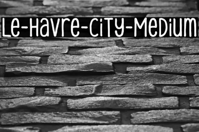 Le-Havre-City-Medium Font examples