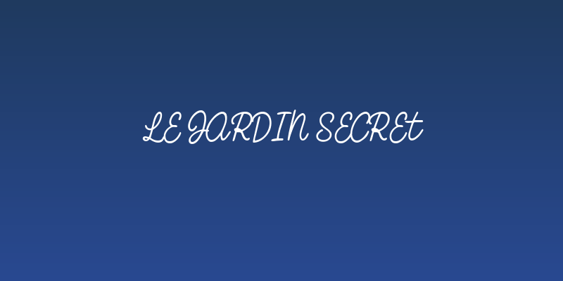 Le Jardin Secret Social Header