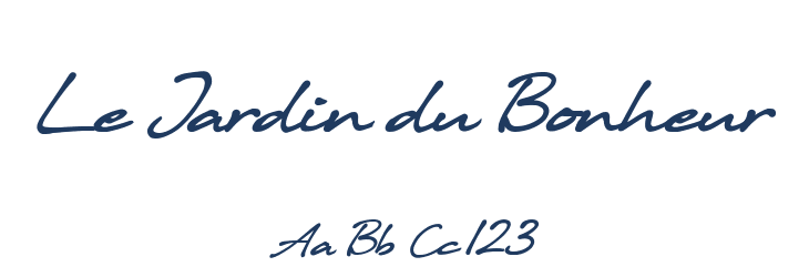 Le Jardin du Bonheur Font Preview