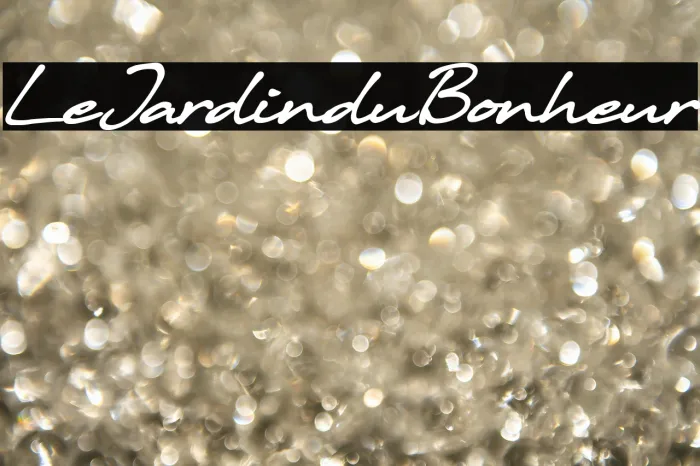 Le Jardin du Bonheur Example 3