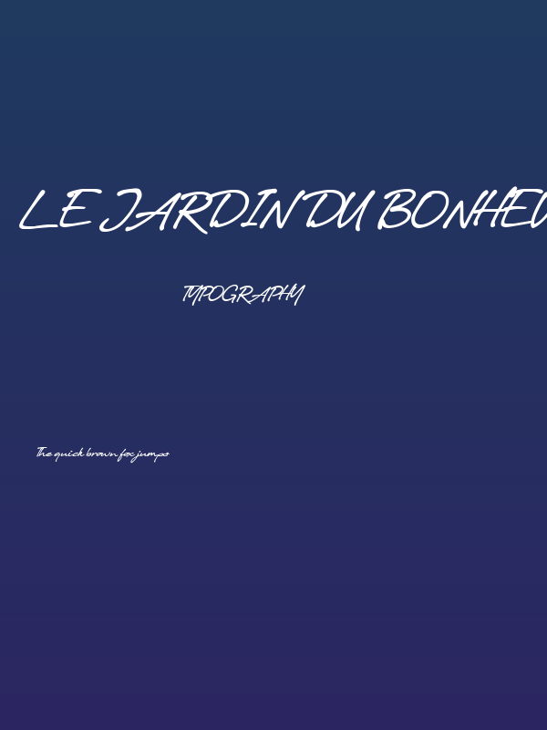 Le Jardin du Bonheur Poster